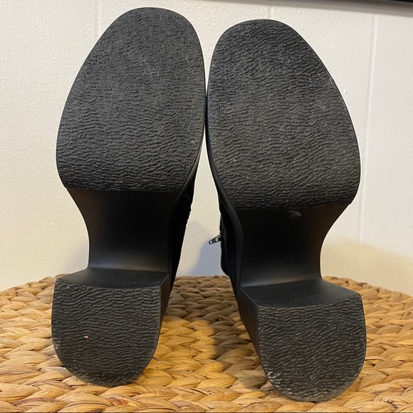 Black Pegah Block Heel Platform Bootie size 8 - Picture 3 of 4